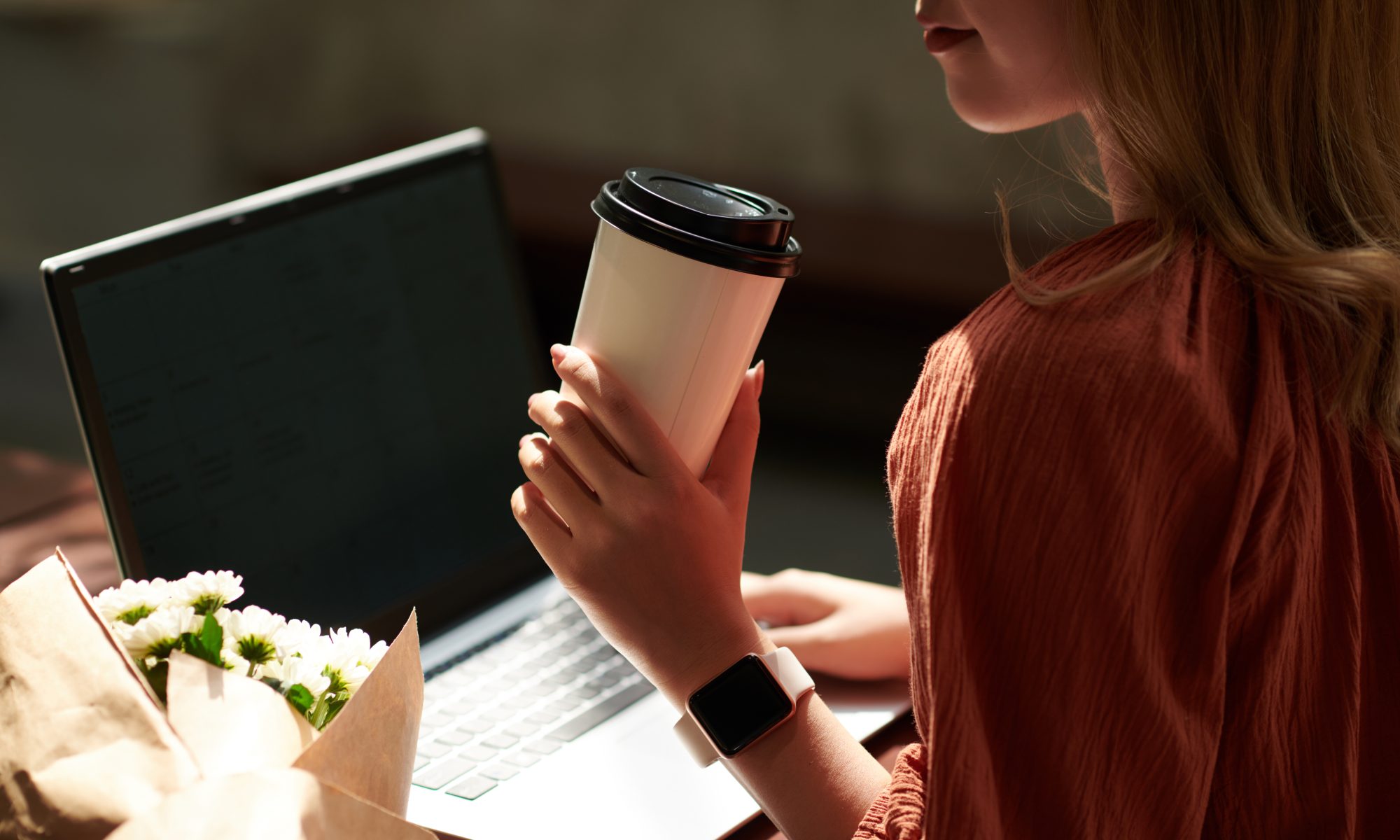 Freelancer Working on Laptop